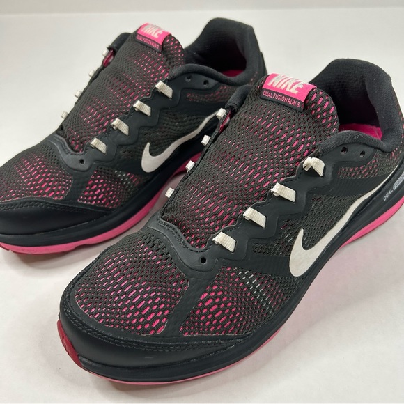 Nike Dual Fusion Run 3 Womens Anthracite Pink Size US 8.5 - Picture 9 of 10